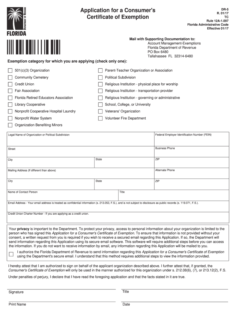 2016 Form FL DoR DR 5 Fill Online Printable Fillable Blank PdfFiller