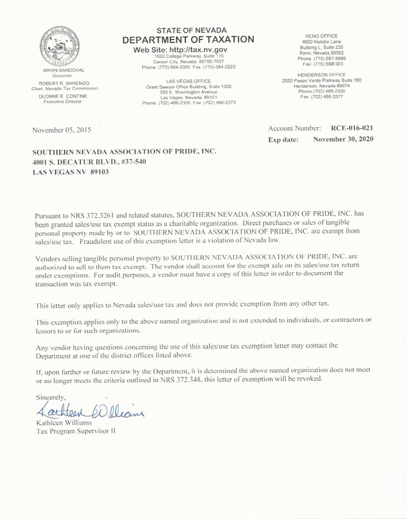 ACCUSATIONS AGAINST LAS VEGAS PRIDE REFUTED Las Vegas PRIDE