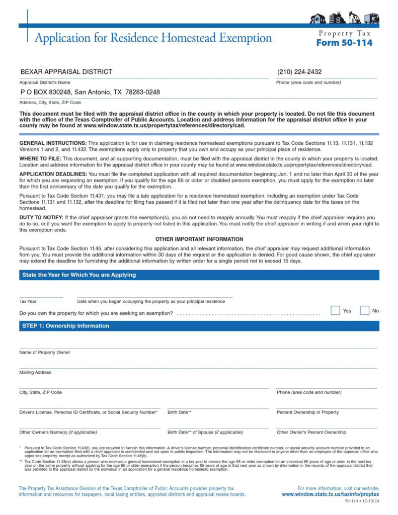 Bexar Cad Homestead Exemption By Cutmytaxes Issuu