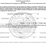 Dekalb County Georgia United States Certificate Of Compliance With