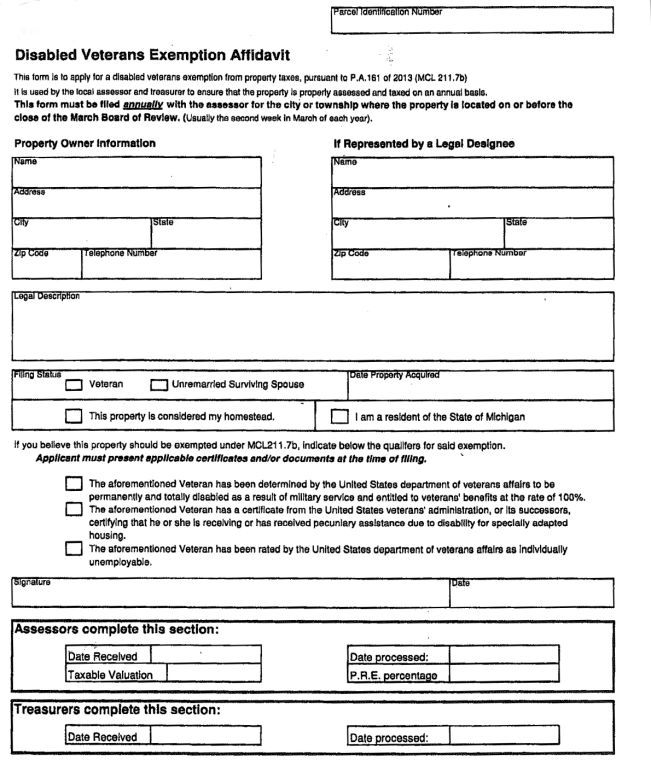 Disabled Veterans Can File For Property Tax Exemption News 