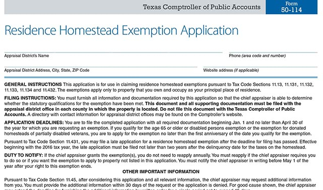 Filing Your Homestead Exemption