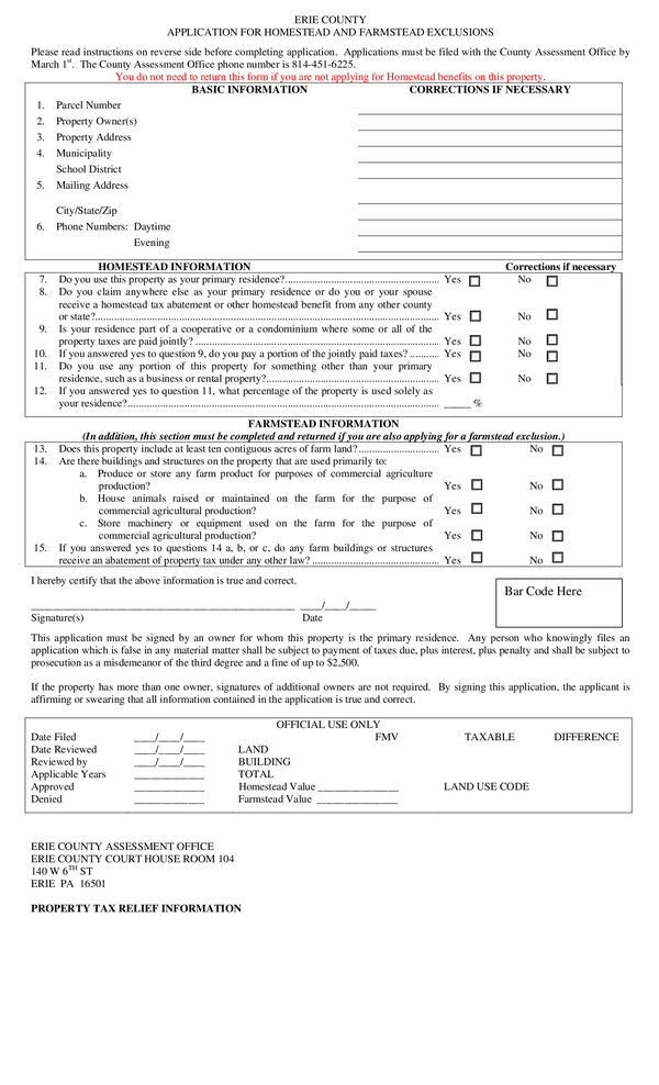 Fill Free Fillable Forms County Of Erie