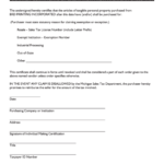 Fillable Blanket Certificate Of Exemption From Michigan Sales Tax