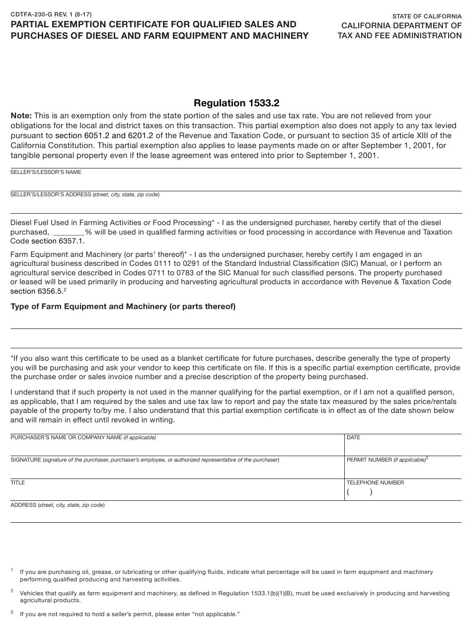 Partial Sales Tax Exemption Form California  ExemptForm.com