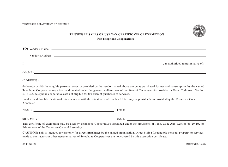 Tn Sales Tax Exemption Form ExemptForm Tn Sales Tax Exemption Form ExemptForm