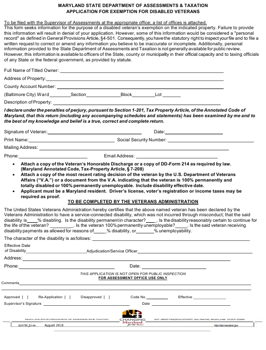 Form SDATRP EX 4A Download Fillable PDF Or Fill Online Application For 