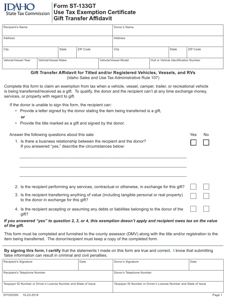 Form ST 133GT EFO00300 Download Fillable PDF Or Fill Online Use Tax 