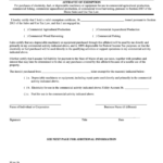 Form St A 126 Affidavit Of Exemption Sales excise Tax Division