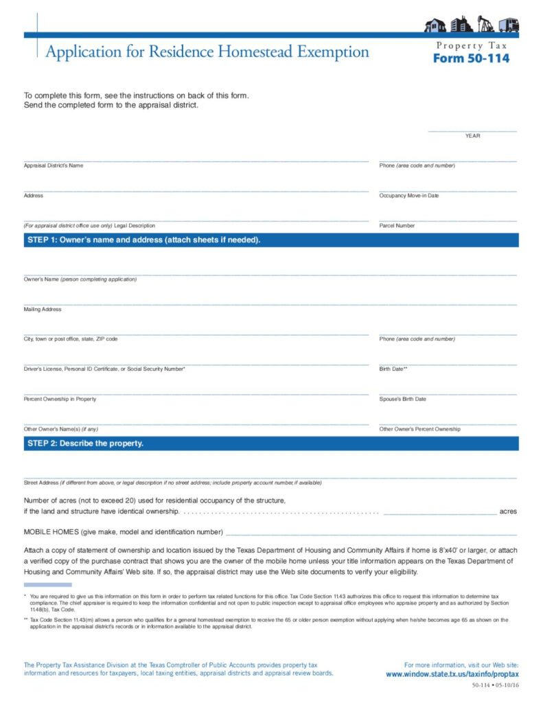 Fort Bend County Homestead Exemption Instructions Slidesharetrick