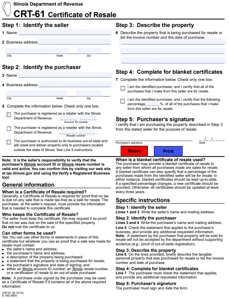 How To Get A Certificate Of Resale In Illinois StartingYourBusiness