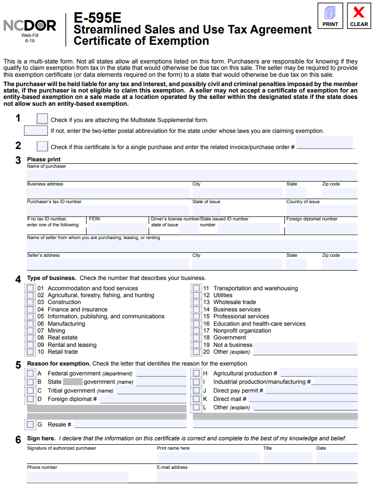 How To Get A Sales Tax Certificate Of Exemption In North Carolina