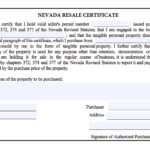 How To Use A Nevada Resale Certificate