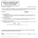 Nevada Business License Exemption Form Paul Johnson s Templates
