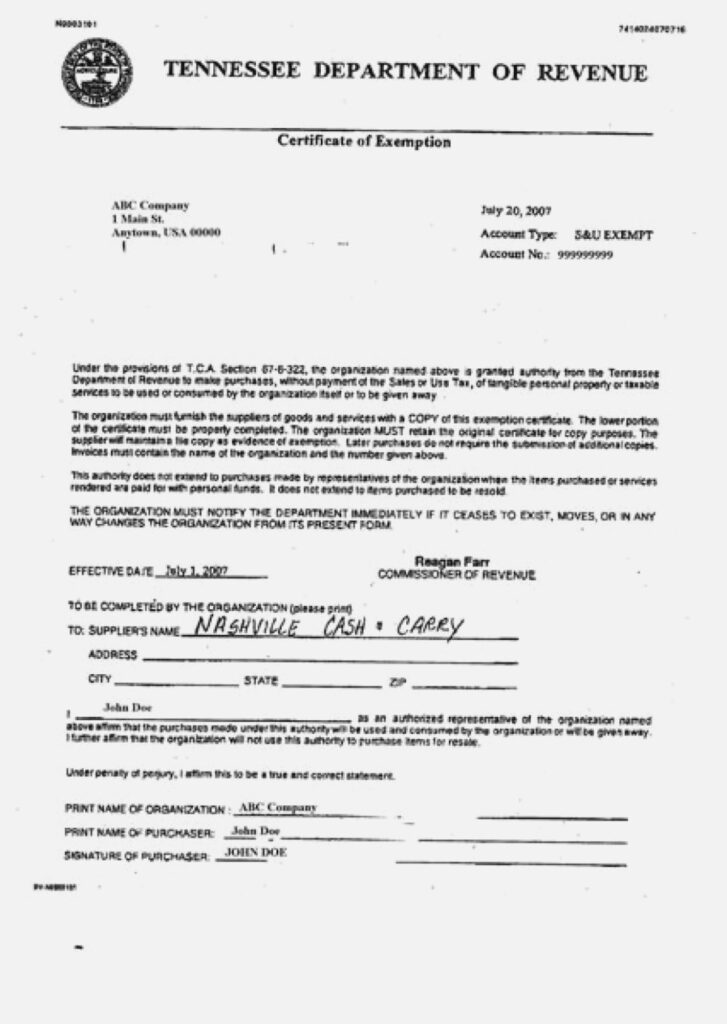 Workers Comp Exemption Form Tn Universal Network
