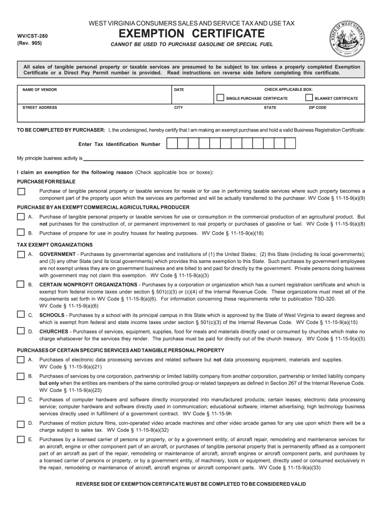wv-tax-exempt-form-fill-online-printable-fillable-blank-pdffiller
